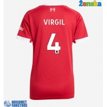 Liverpool Virgil van Dijk #4 Domaci Dres za Ženska 2025-26 Kratak Rukav